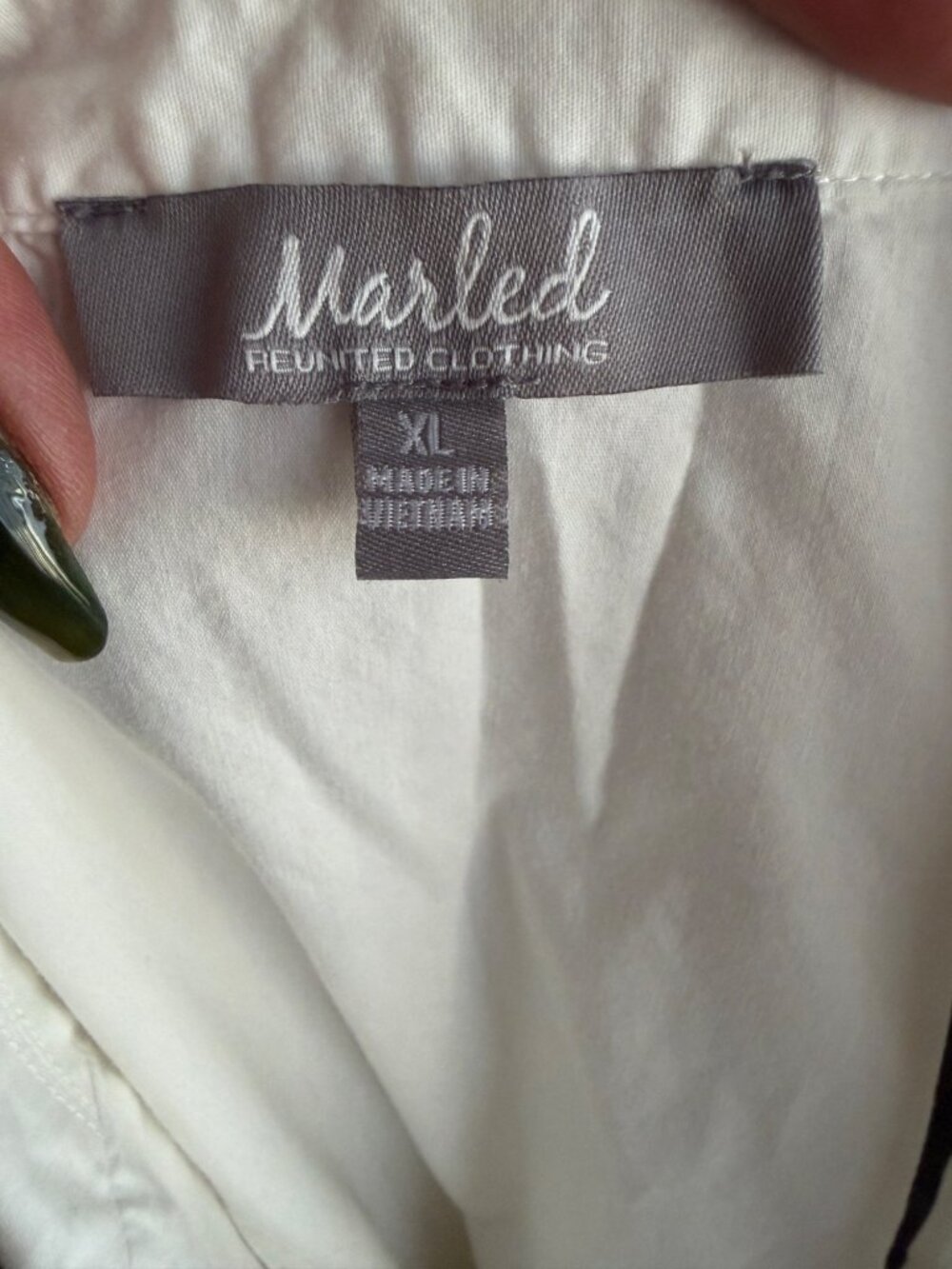 Marled Womens White Sleeveless Wrap Dress With Tie Back XL - Picture 5 of 7